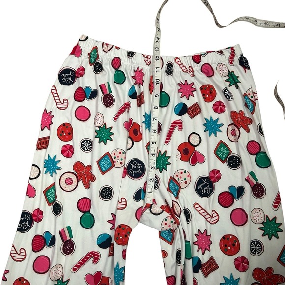 Kate Spade New York Womens Button Down Pajama Set Red Multi Colored Size XL - Picture 11 of 12